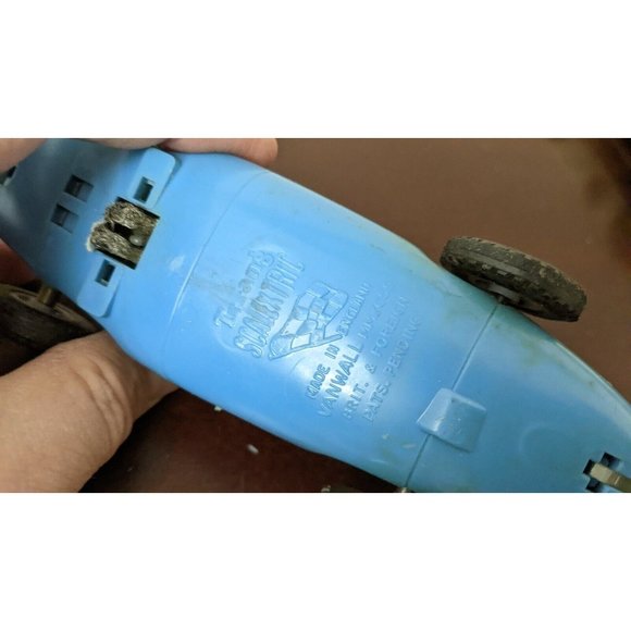 Vintage 1/32 VANWALL MM / C55 SCALEXTRIC Tri-ang SLOT CAR Blue Lotus - Picture 9 of 10